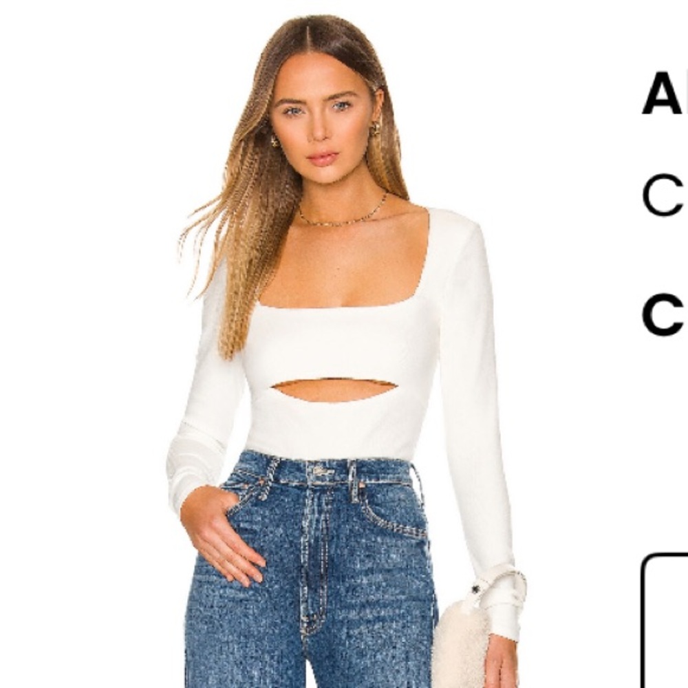 Cinq à Sept Cream Long Sleeve Top